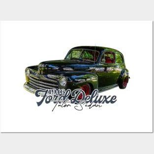 1946 Ford Deluxe Tudor Sedan Posters and Art